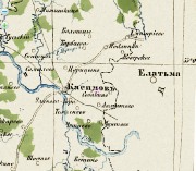  на карте Рязанской губернии 1860 года в период нахождения в Тамбовской губернии.jpg title=